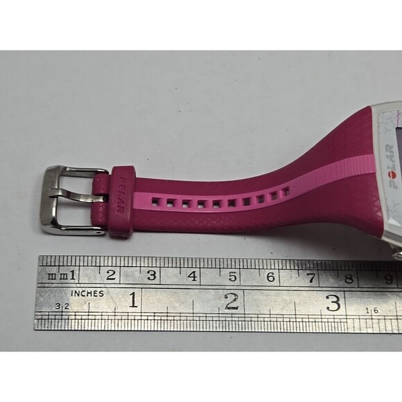 Polar FT4 Pink White Heart Rate Monitor Fitness Watch Tested Working New Battery - Picture 10 of 11